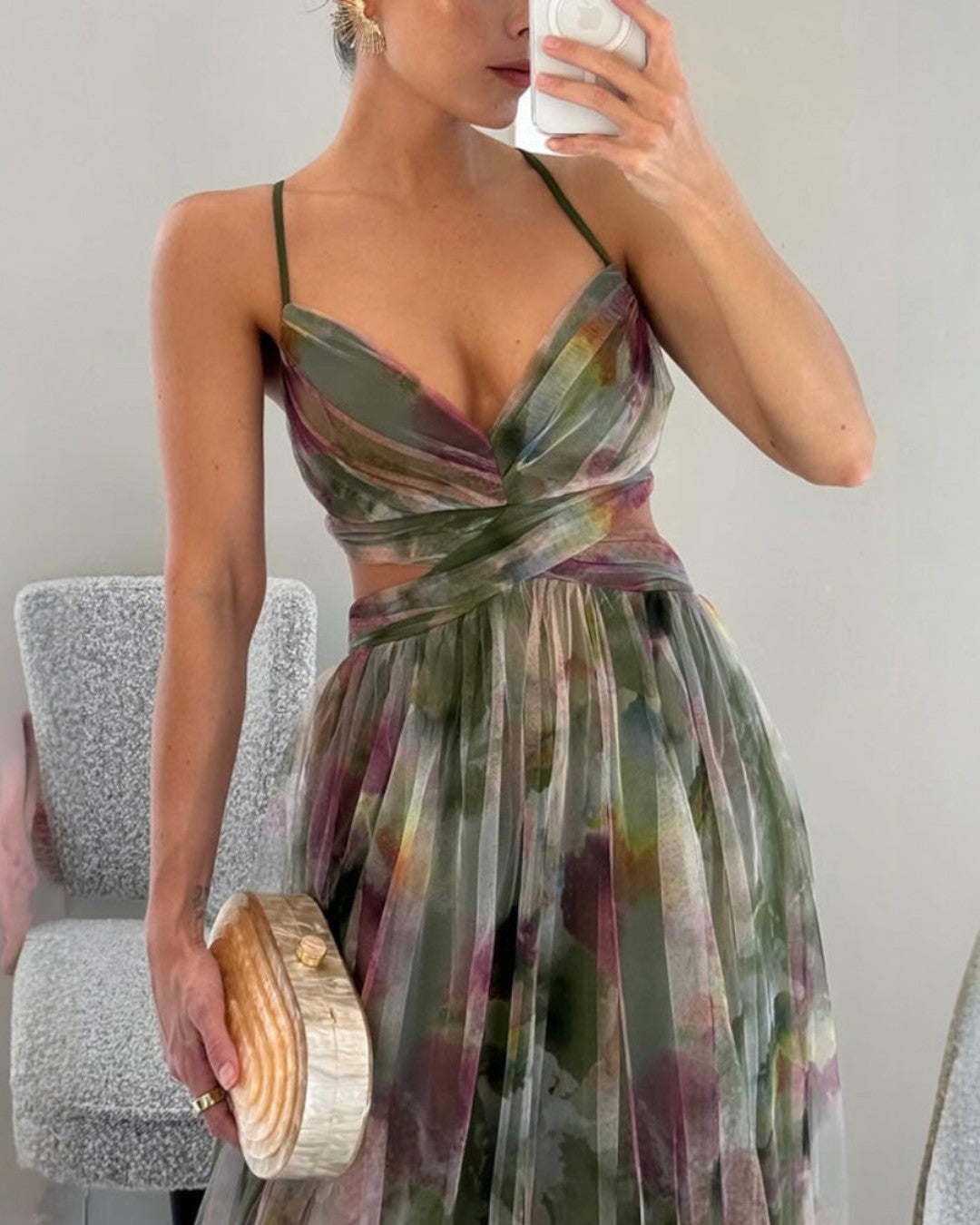 DELIA | Maxi-Robe Eleganz Floral (LIMITIERTE EDITION!)