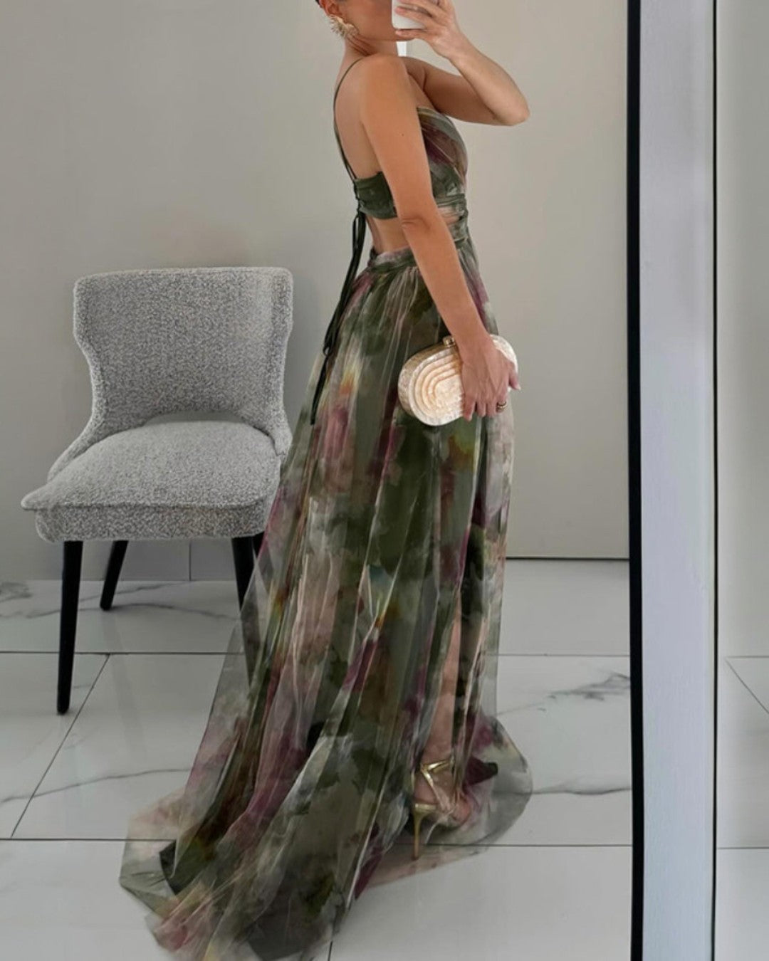 DELIA | Maxi-Robe Eleganz Floral (LIMITIERTE EDITION!)