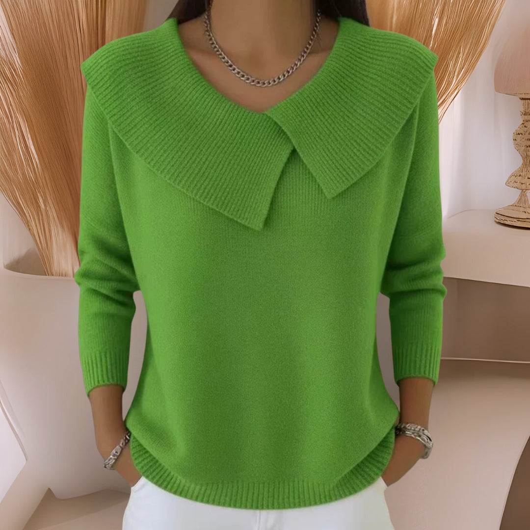 Jennifer Strickpullover mit weichem Kragen