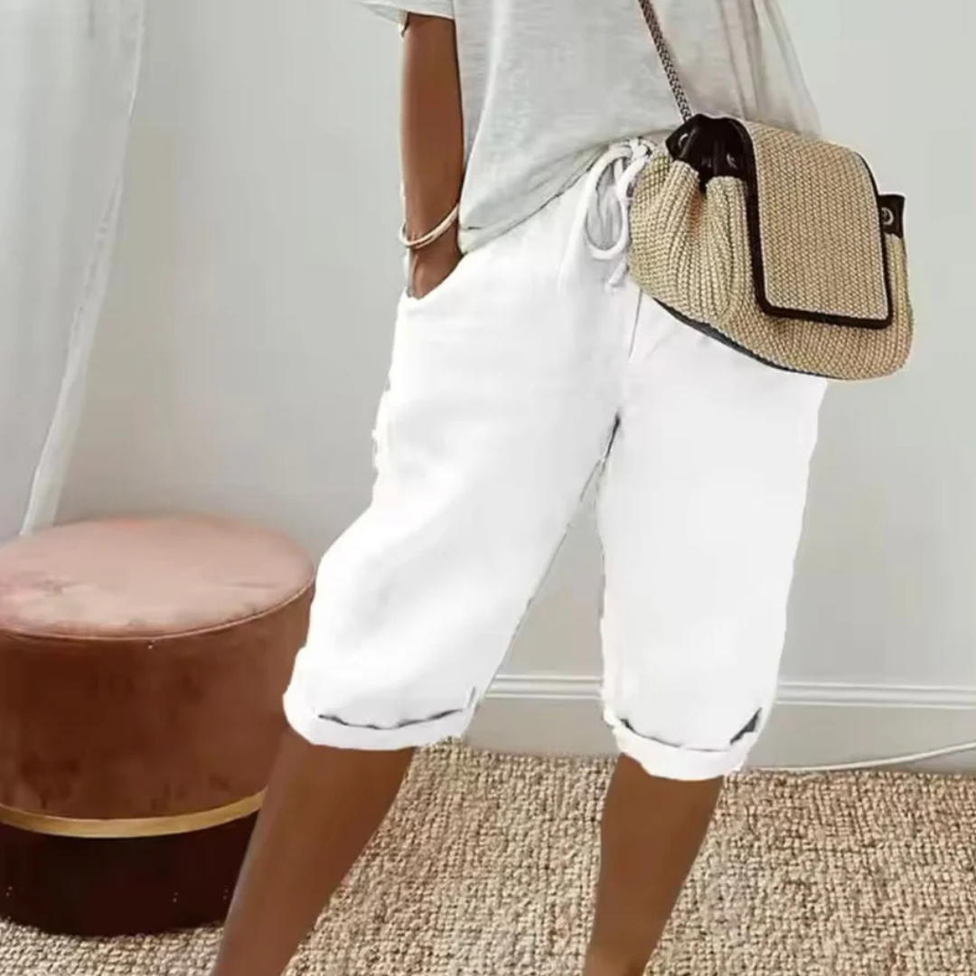 Nathalie™ | Weiche Maßgeschneiderte Capri-Shorts