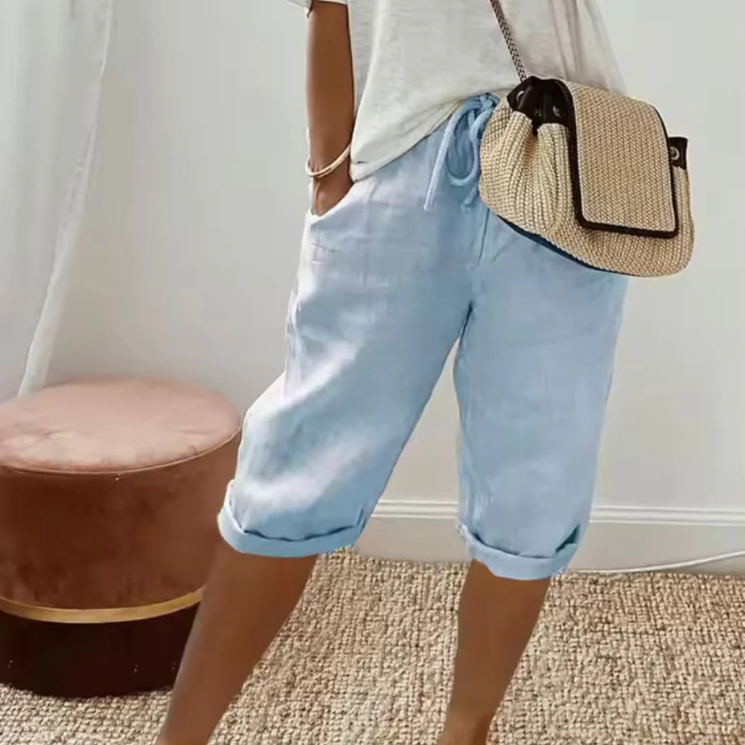 Nathalie™ | Weiche Maßgeschneiderte Capri-Shorts