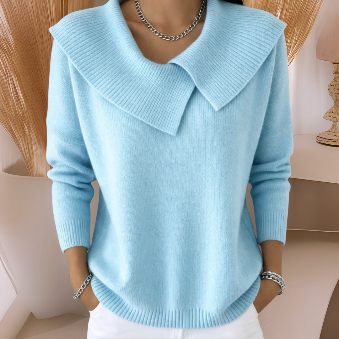 Jennifer Strickpullover mit weichem Kragen