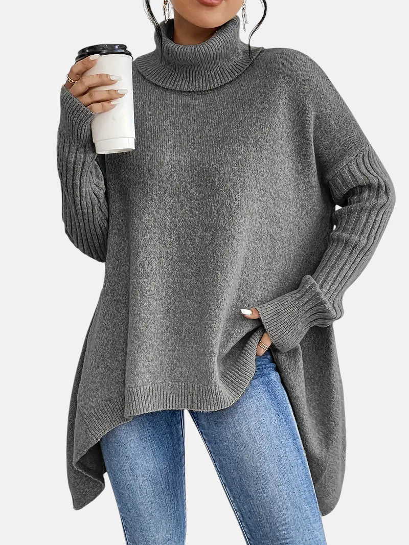 BRIGITTE – LANGER TURTLENECK-PULLOVER