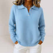 Olivia™ | Weicher Strickpullover mit Kragen