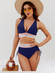 Lidia Bauchfreies Bikini-Set mit hoher Taille