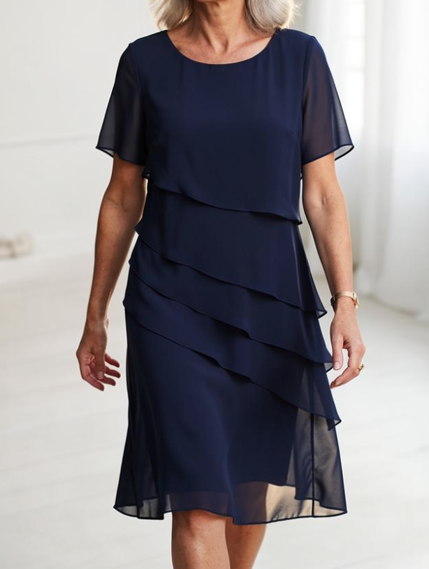 Juliette – Elegantes, fließendes Kleid mit Rüschen