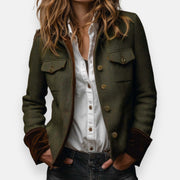 Darmae™ | Elegante Tweedjacke mit Samt-Details
