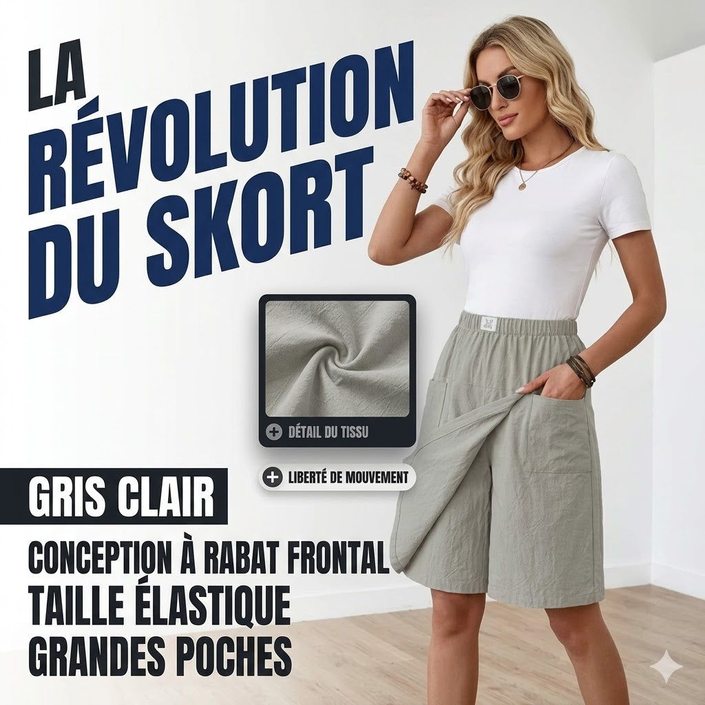 Libertine™ — Skort mit elastischem Bund und praktischen Taschen für aktive Freiheit
