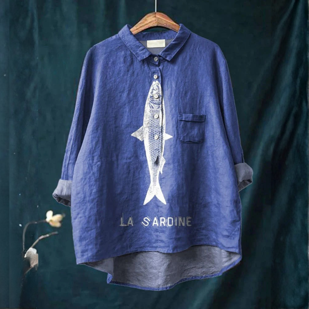 Lily | Sardinen Grafik Shirt