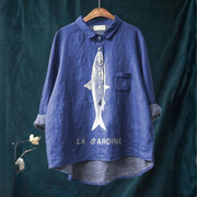 Lily | Sardinen Grafik Shirt