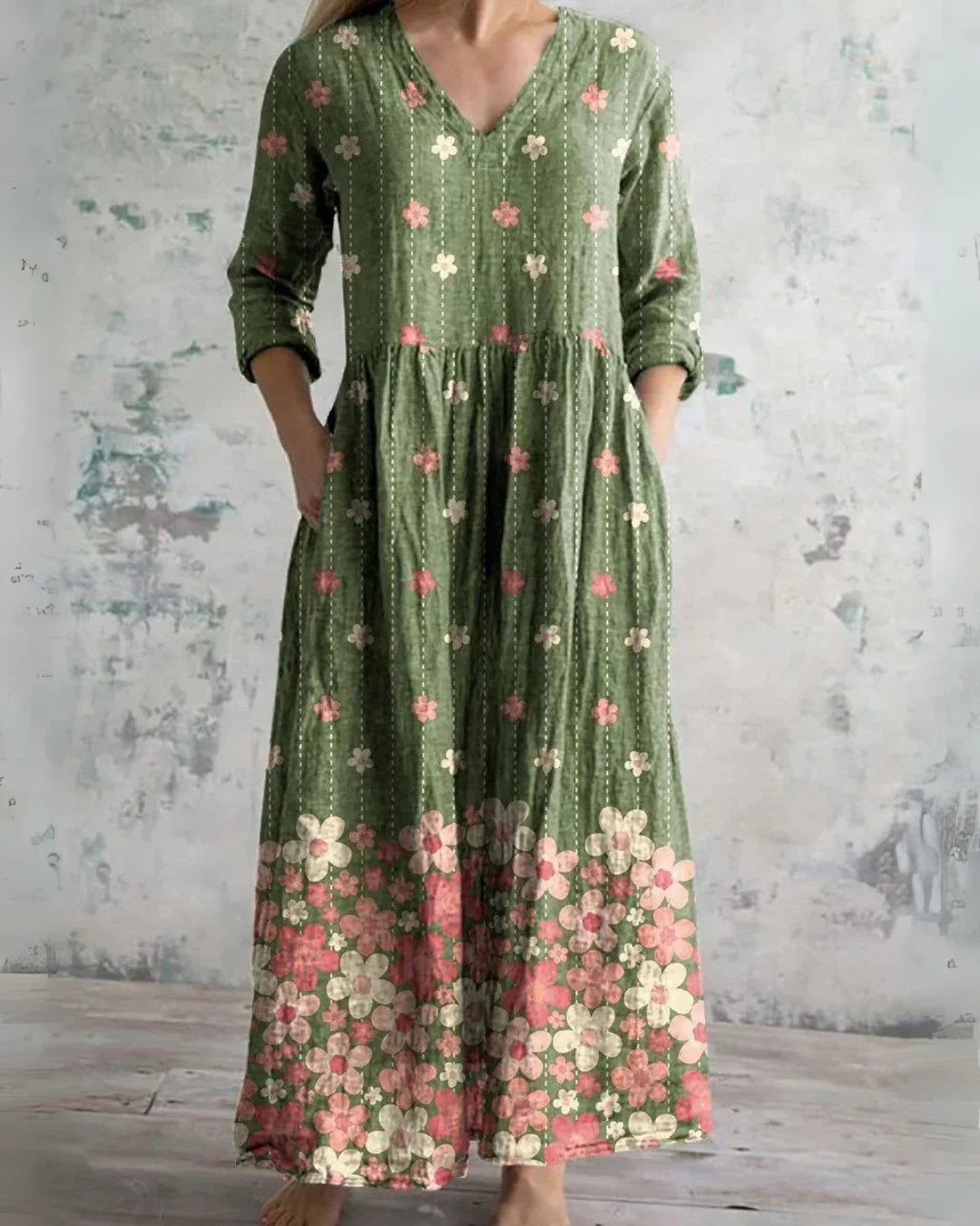 Clara™ | Komfort Floral Maxi Kleid