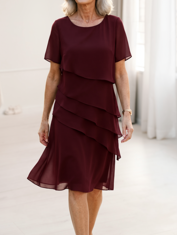 Juliette – Elegantes, fließendes Kleid mit Rüschen