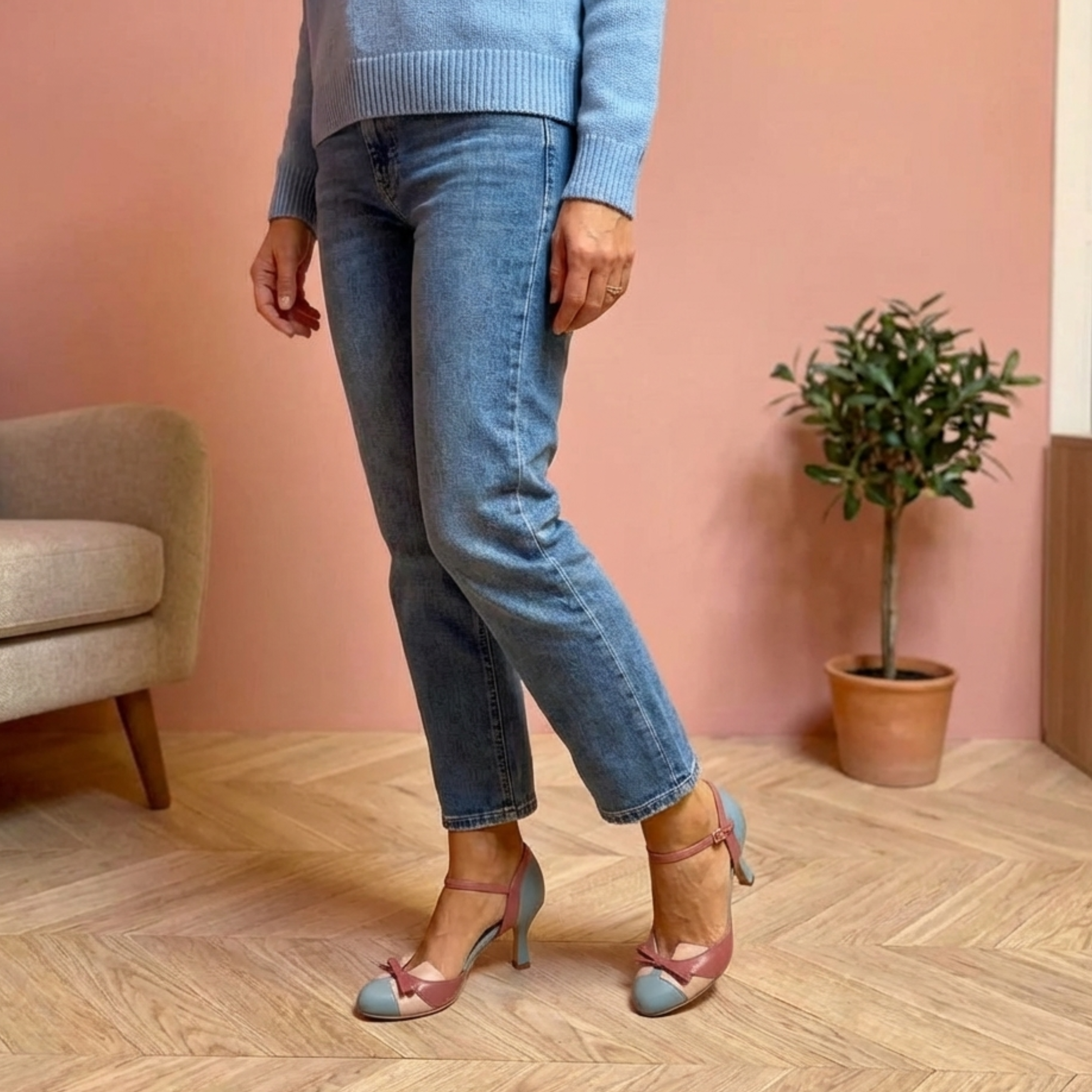 Vintage-Komfort Sandalen