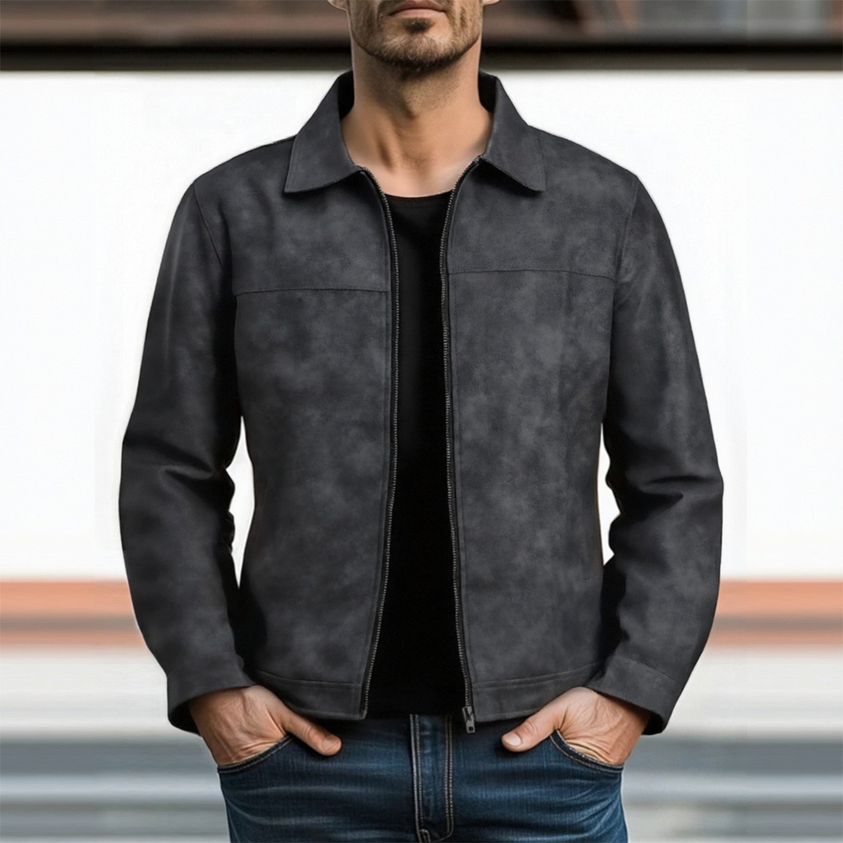 Meyer Basel | Herren Klassische Lederjacke