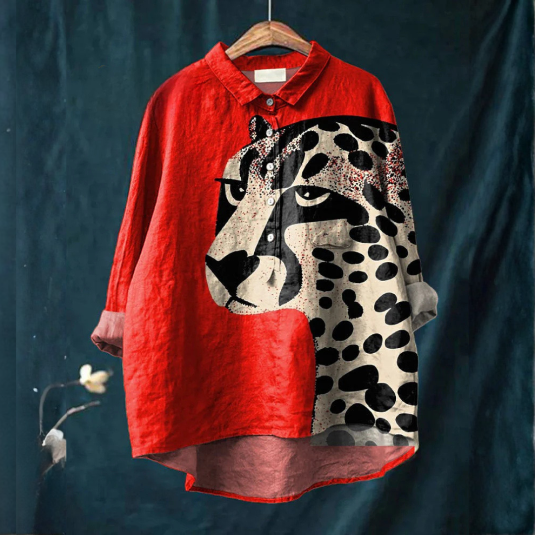 Nala | Kühnes Leopardenmuster Shirt