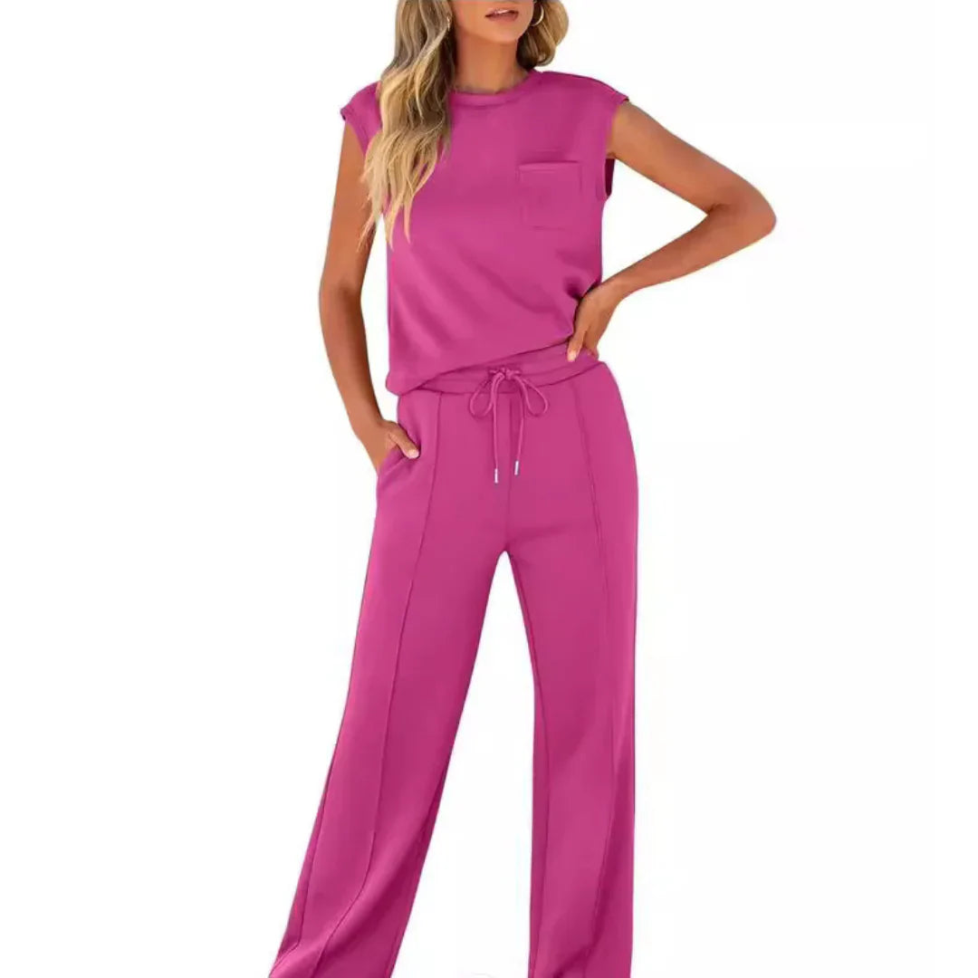 KAIYA™ – Lässiger Sommerweicher Lounge Co-Ord