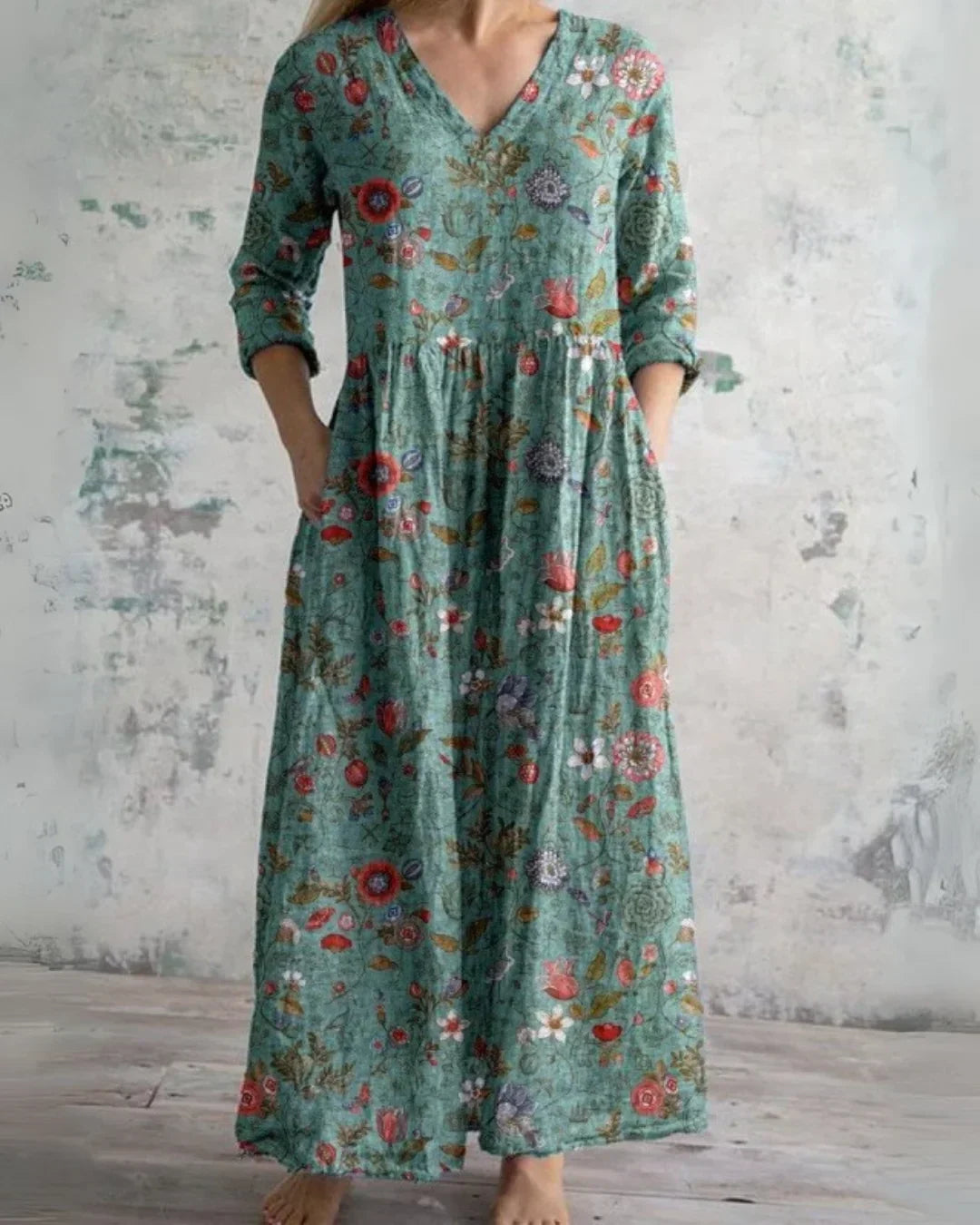 Clara™ | Komfort Floral Maxi Kleid