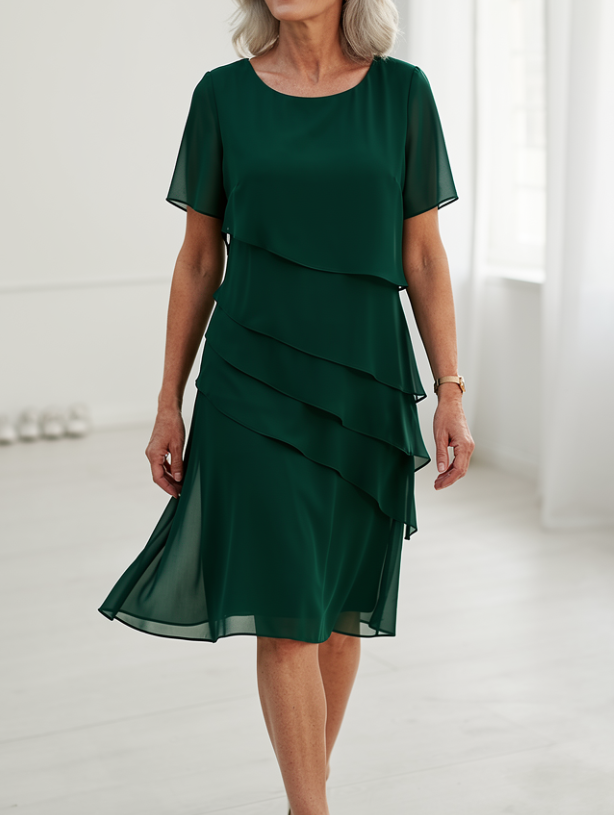 Juliette – Elegantes, fließendes Kleid mit Rüschen