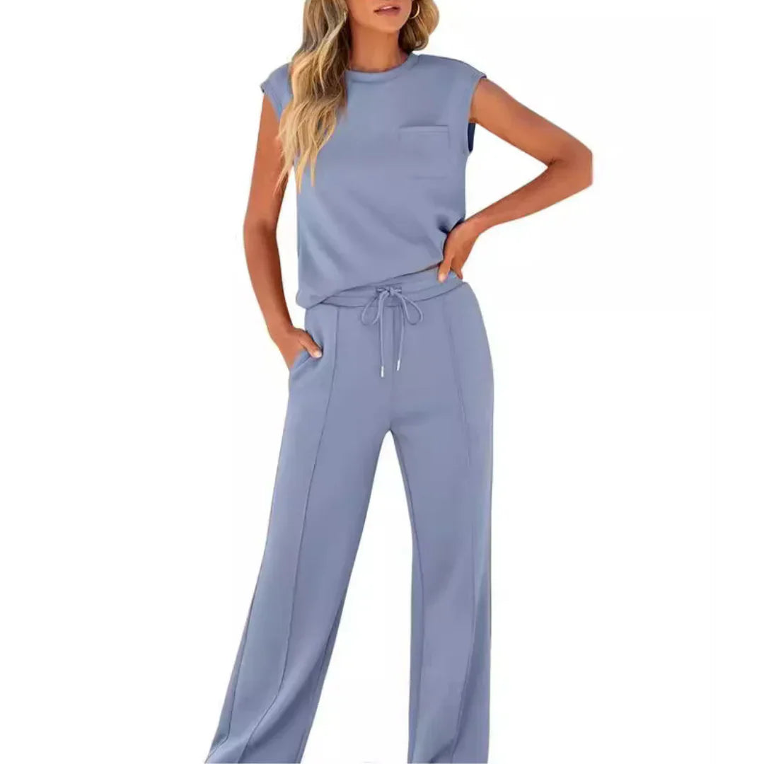 KAIYA™ – Lässiger Sommerweicher Lounge Co-Ord