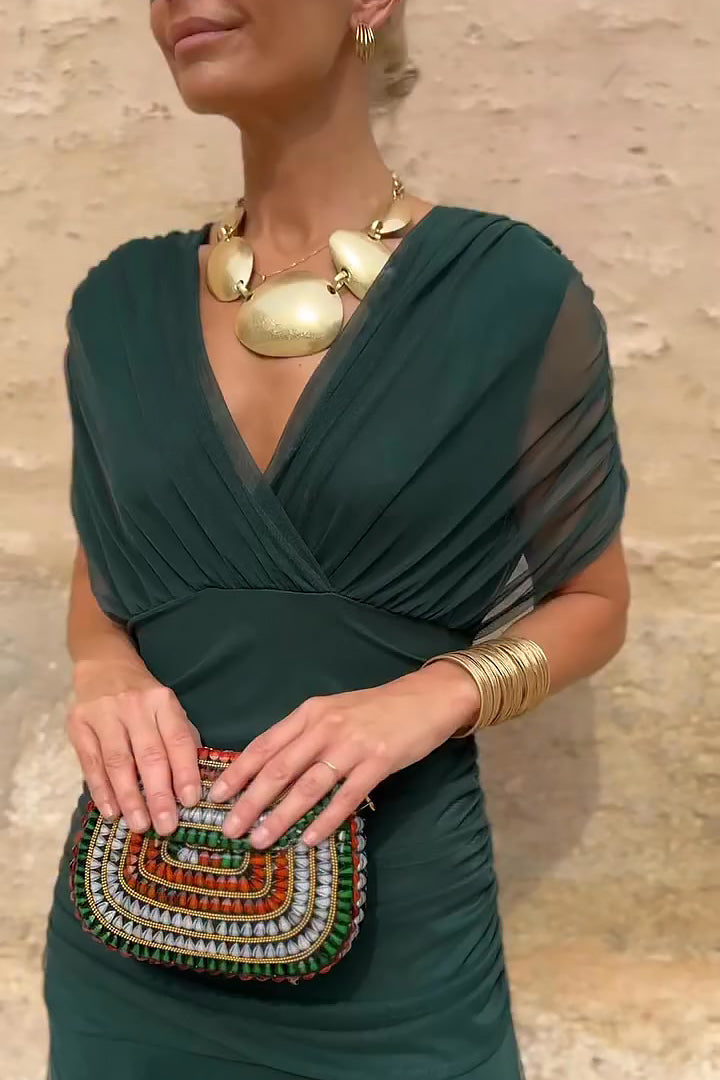 Louise | Elegantes Maxikleid mit V-Ausschnitt