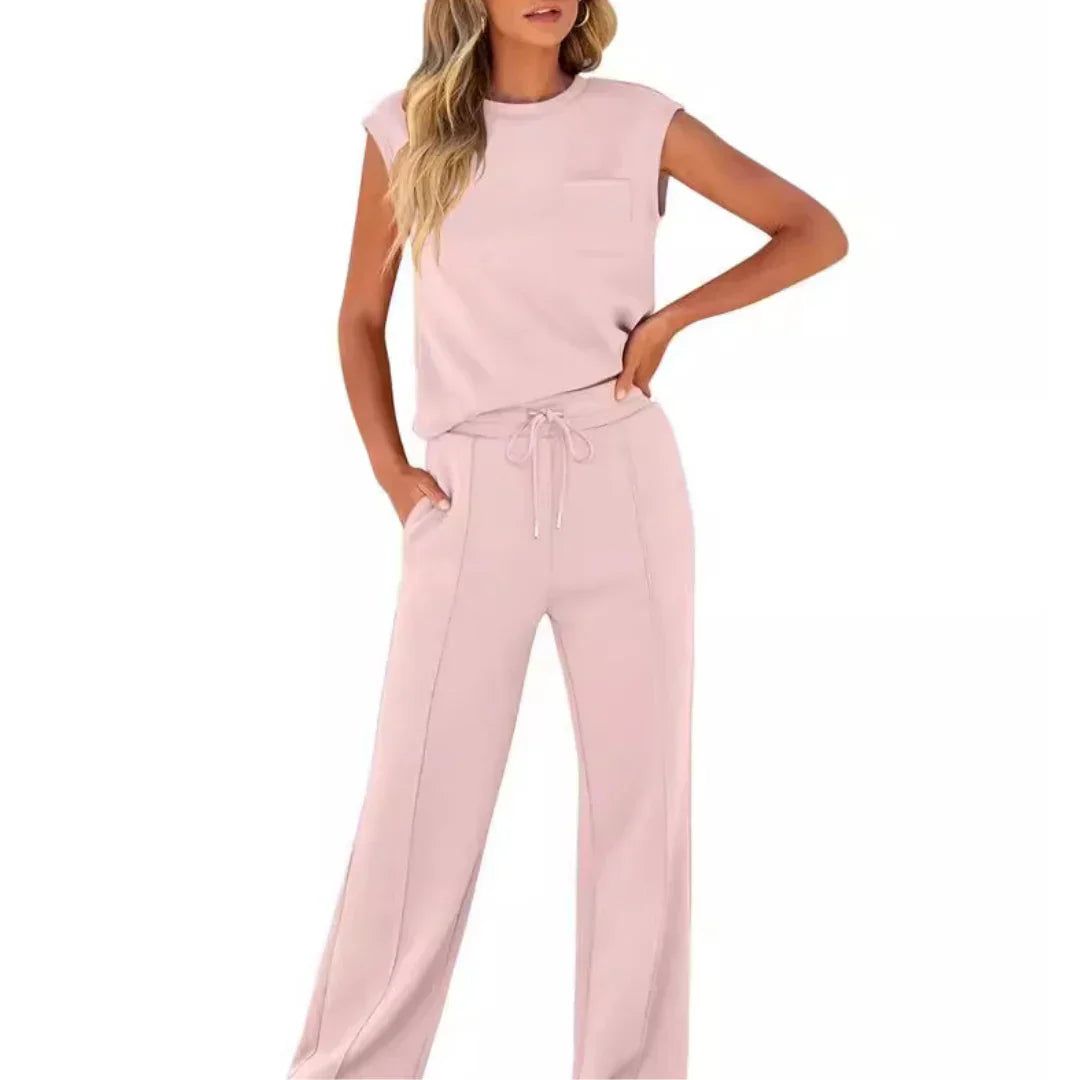 KAIYA™ – Lässiger Sommerweicher Lounge Co-Ord