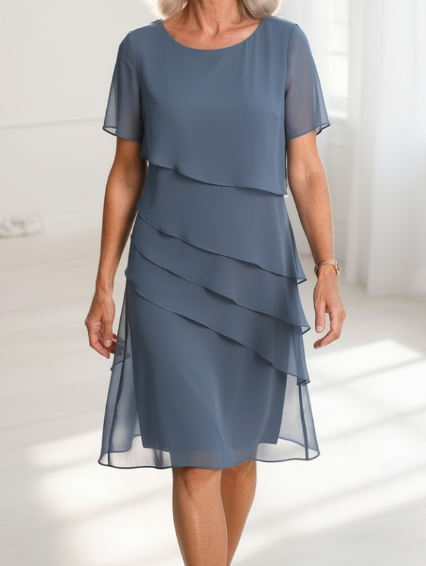 Juliette – Elegantes, fließendes Kleid mit Rüschen