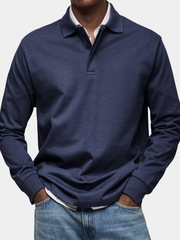 MEYER BASEL | LUXUS-POLOSHIRT MIT LANGEN ÄRMEL