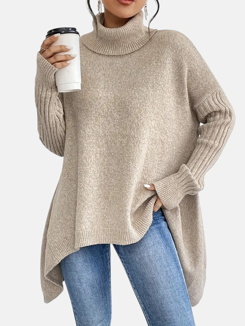 BRIGITTE – LANGER TURTLENECK-PULLOVER