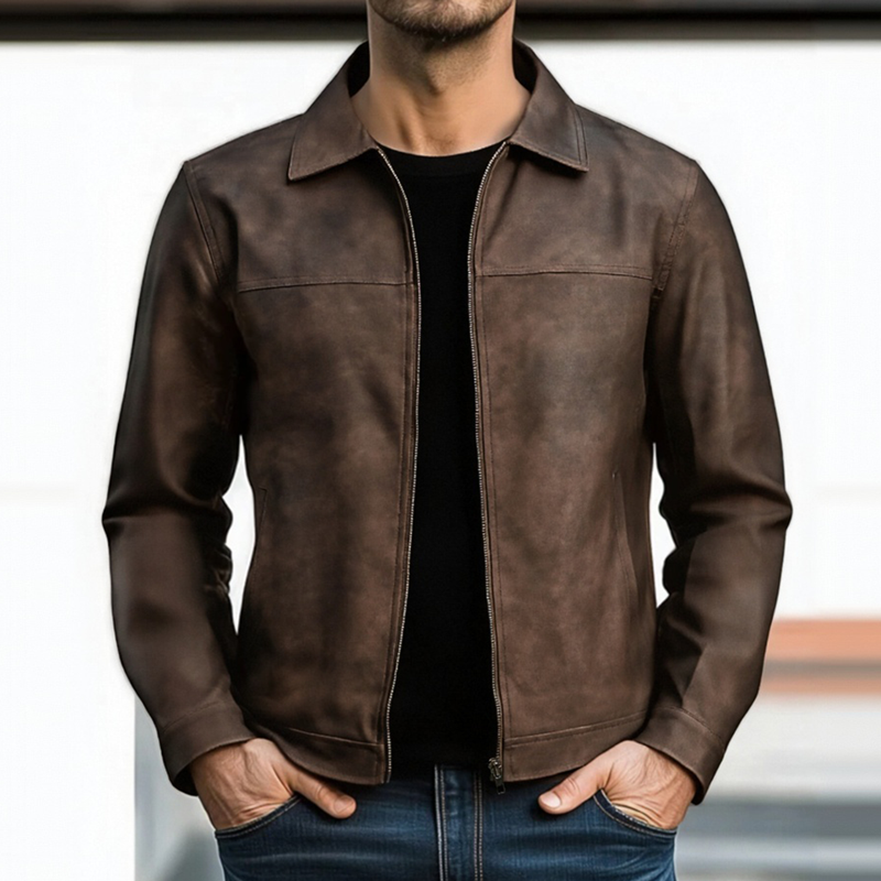 Meyer Basel | Herren Klassische Lederjacke