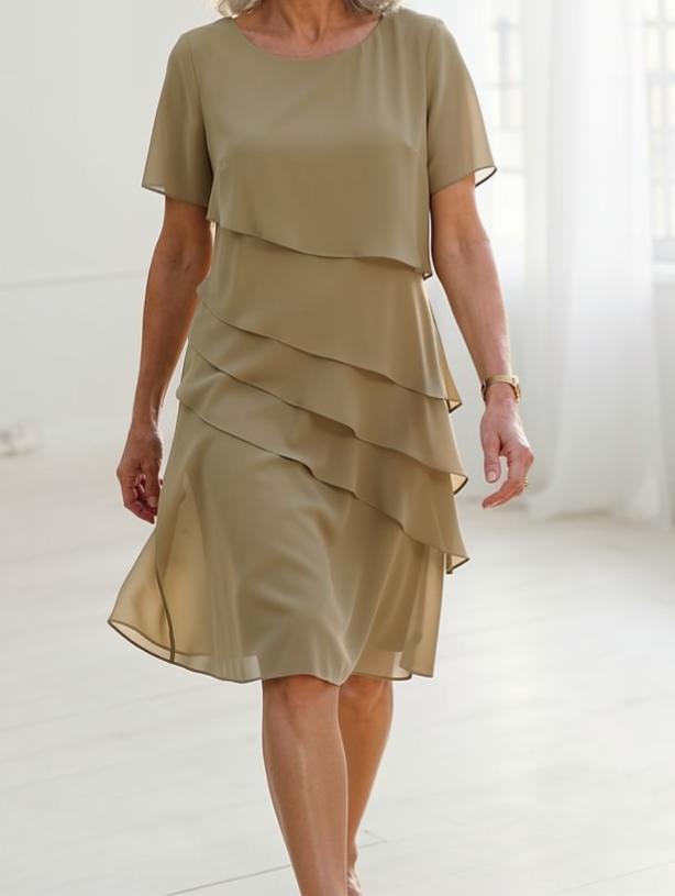 Juliette – Elegantes, fließendes Kleid mit Rüschen