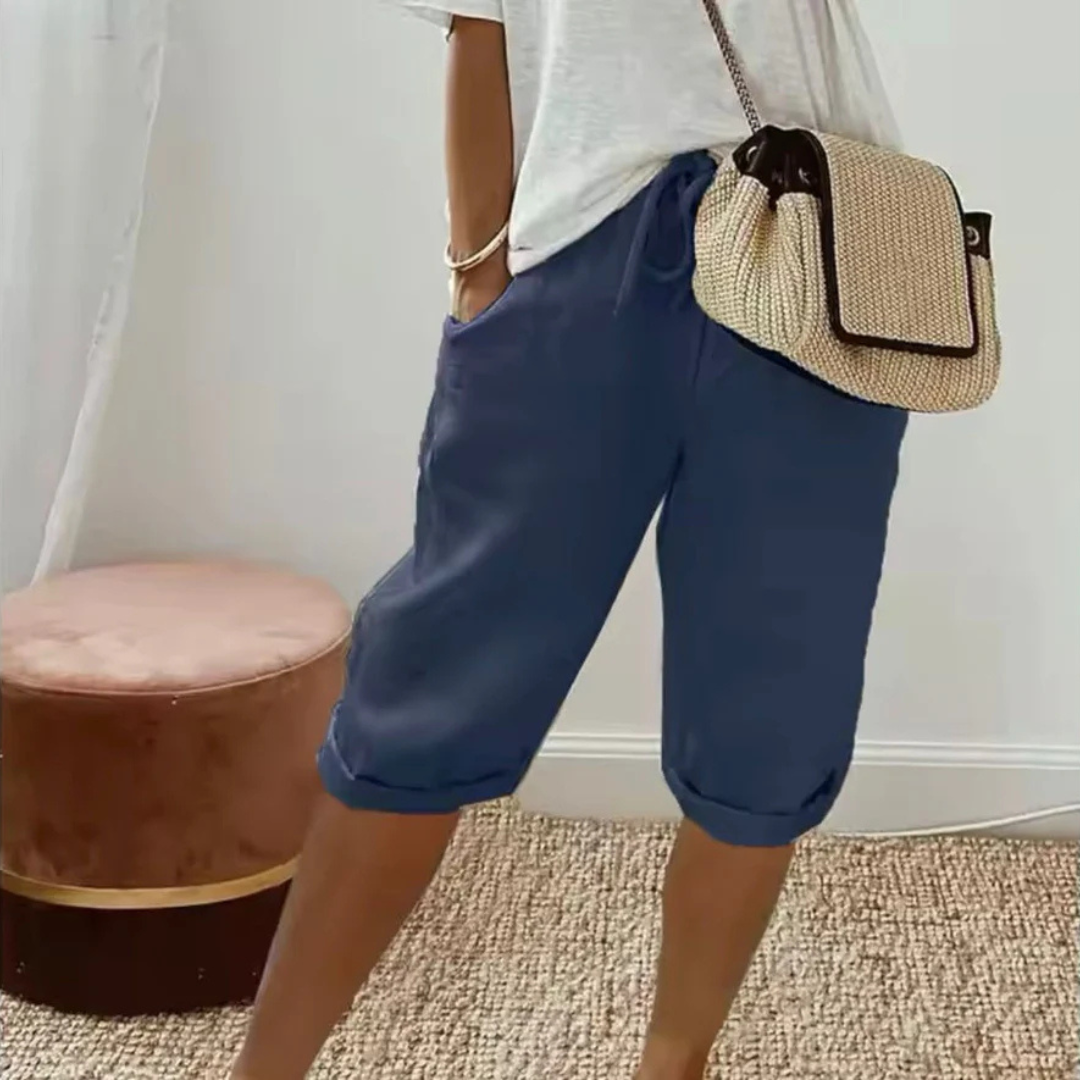 Nathalie™ | Weiche Maßgeschneiderte Capri-Shorts