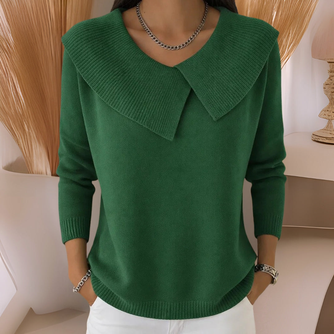 Jennifer Strickpullover mit weichem Kragen