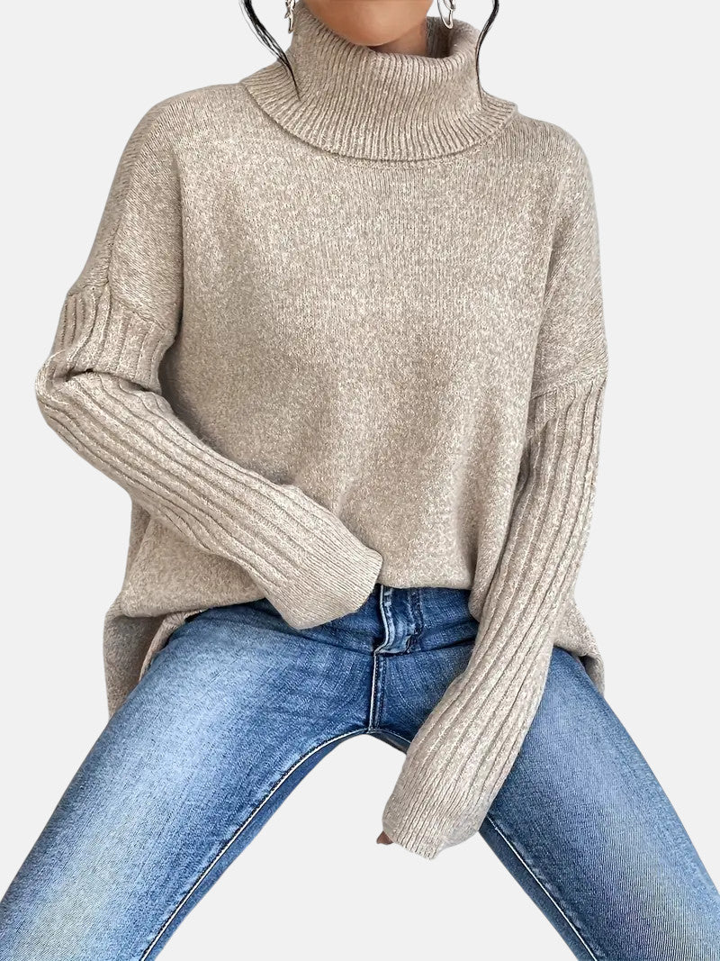 BRIGITTE – LANGER TURTLENECK-PULLOVER