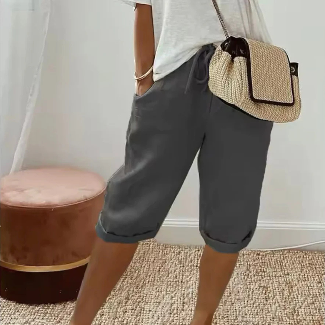 Nathalie™ | Weiche Maßgeschneiderte Capri-Shorts