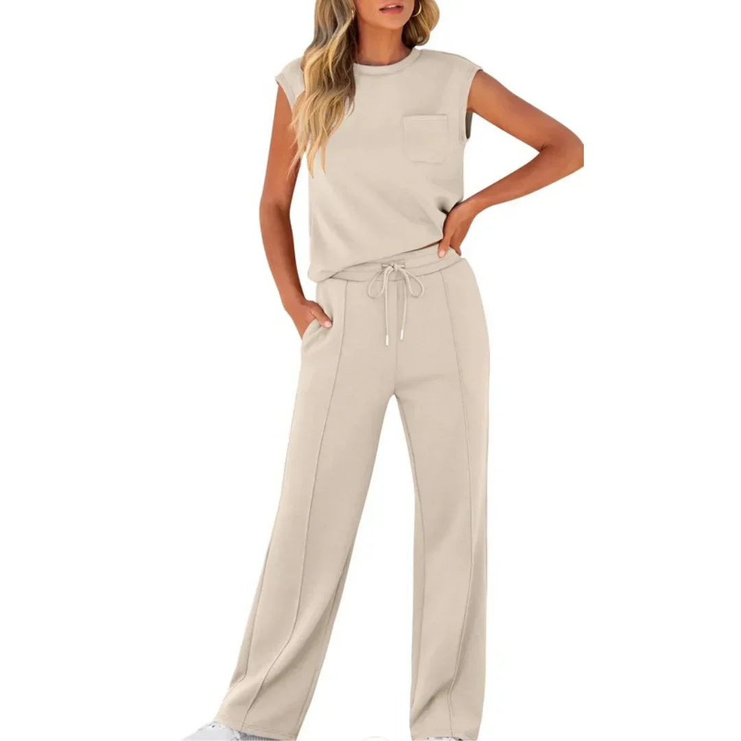 KAIYA™ – Lässiger Sommerweicher Lounge Co-Ord