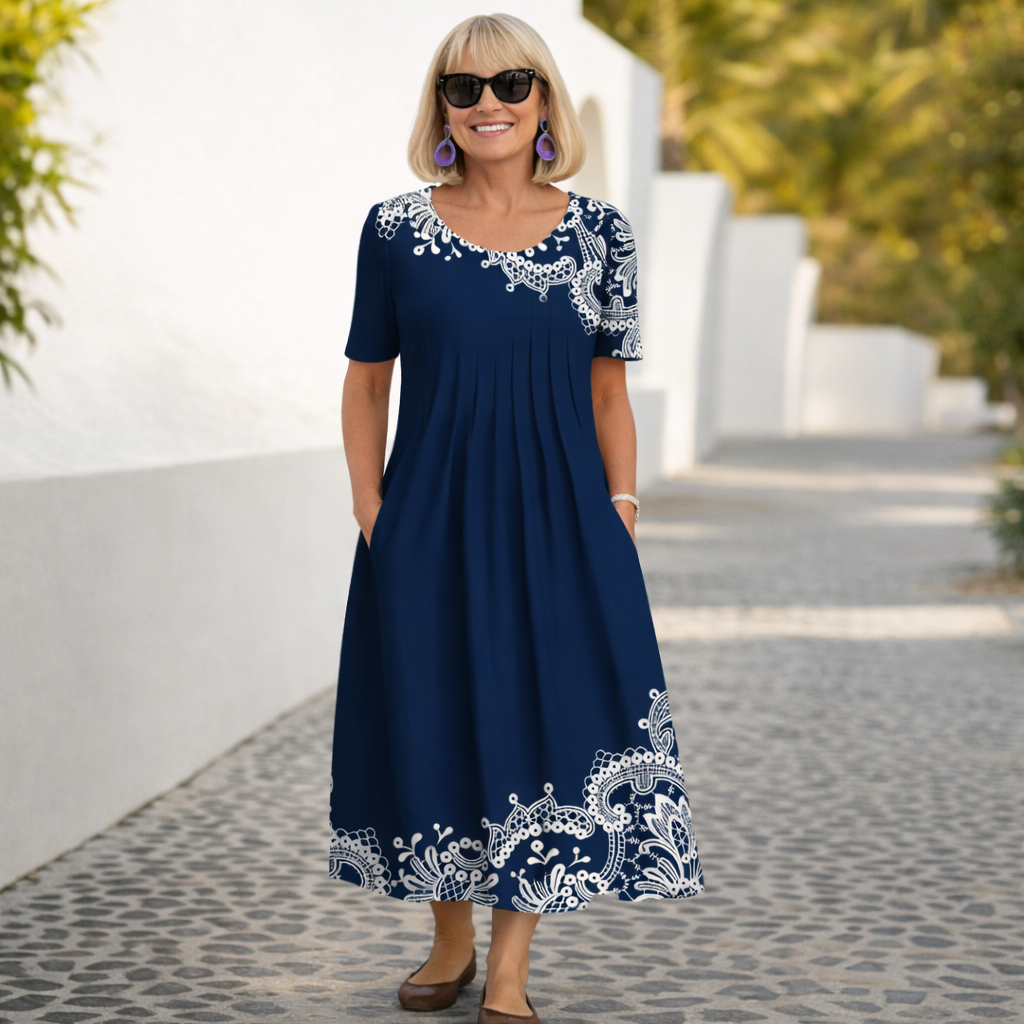 Robin | Florales Midi-Kleid