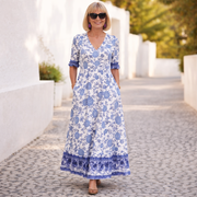 Elly | Elegantes Blumenkleid mit einem lässigen Flair