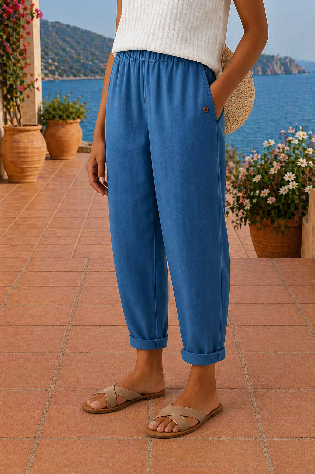 Elke | Luftige Leinenhose mit Komfort-Passform