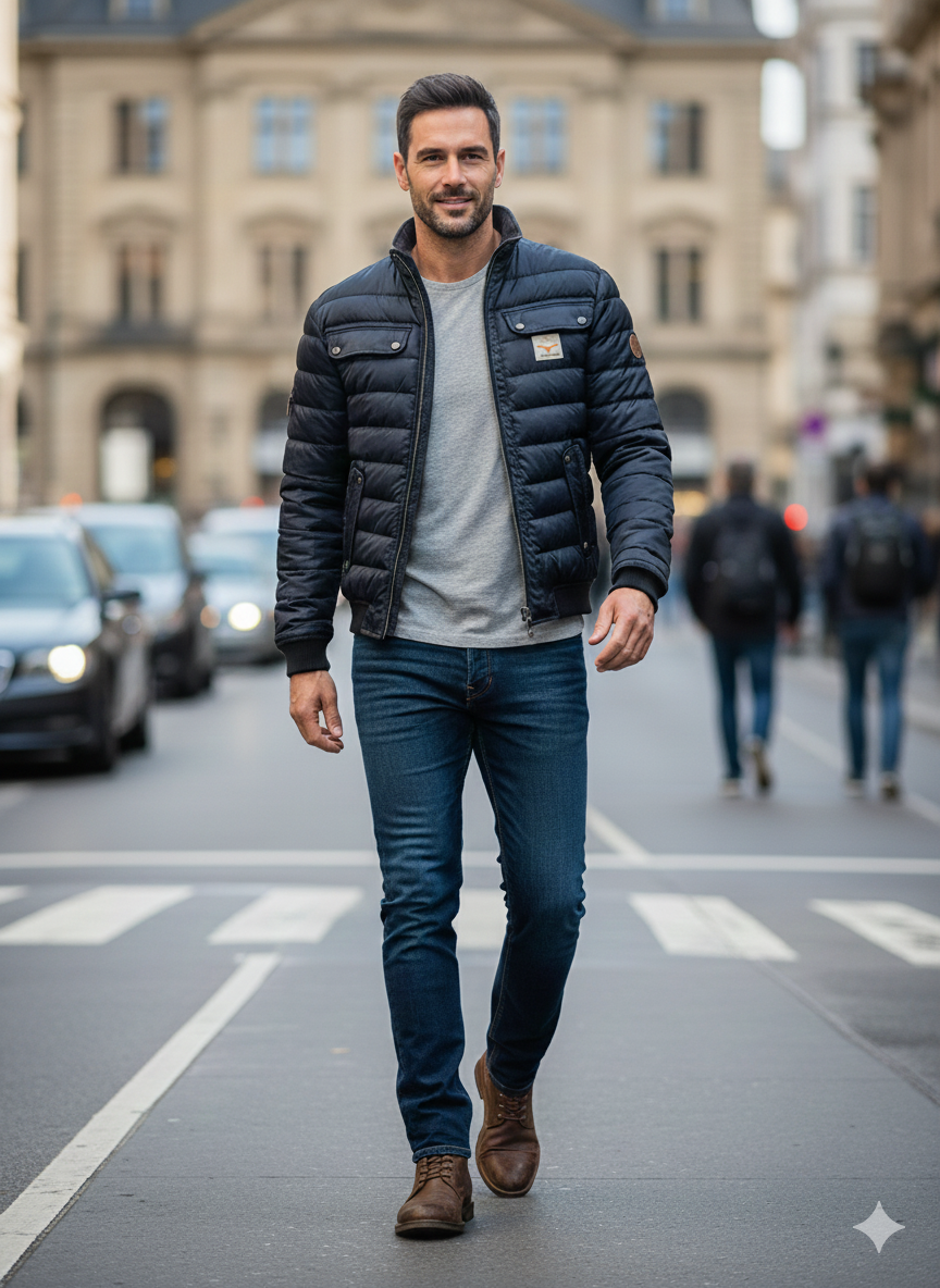 Elegante urbane Steppjacke
