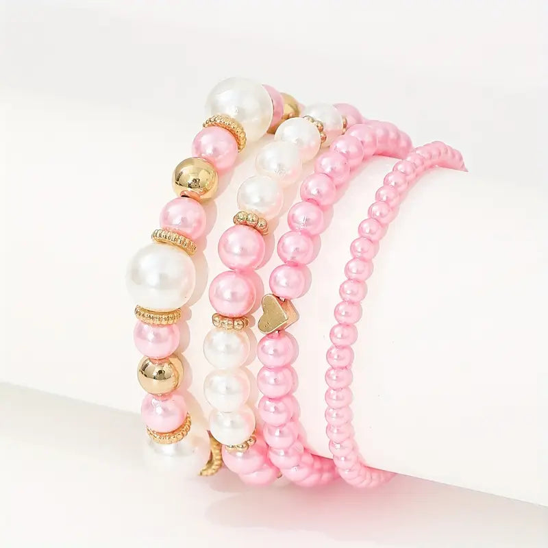 Liebende Perlenarmband™ – Set von 4