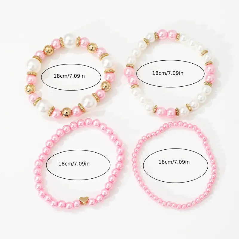 Liebende Perlenarmband™ – Set von 4