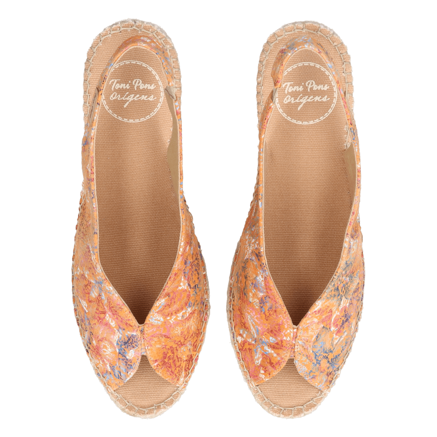 Laila-LL Damen Espadrilles Leder Multi