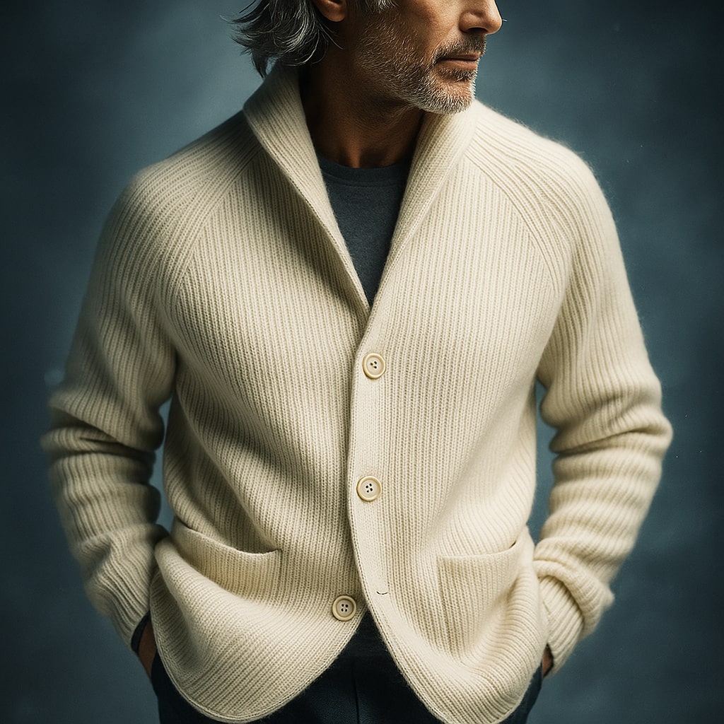 Leandro | Gerippte Wollweste
