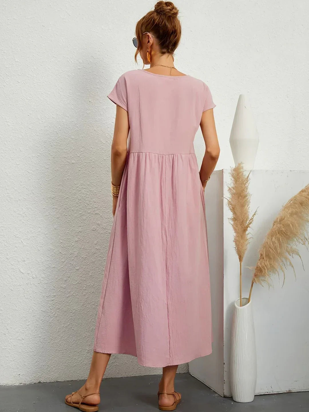 Gabrielle™ — Midi Kleid fließende Eleganz zeitlos