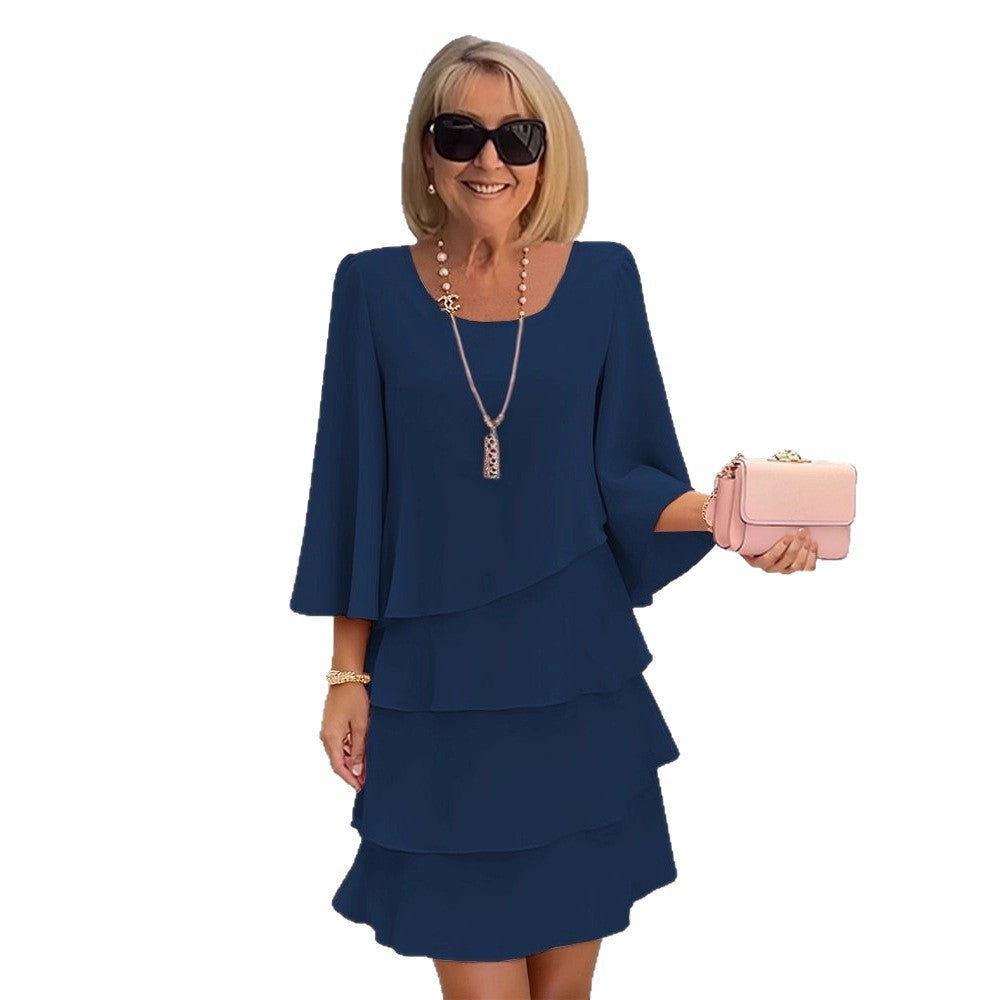 Margaux – Elegantes Midikleid mit Rüschen