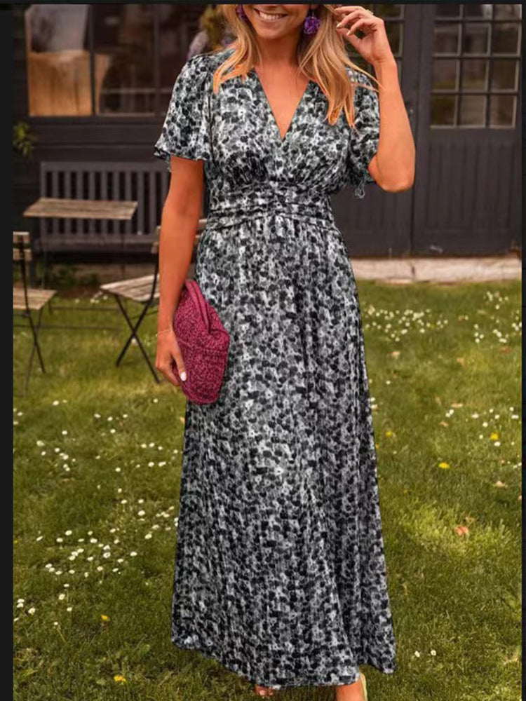 Élina – Lange fließende Blumenkleid