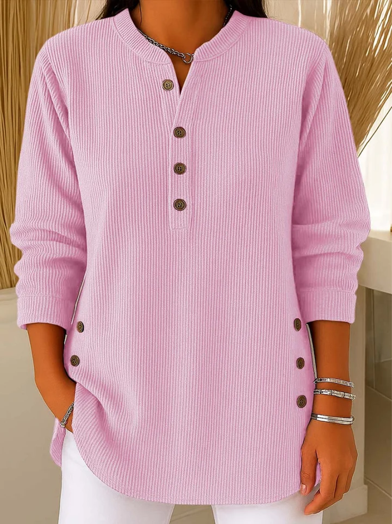 Livia – Pullover mit subtilen Knopfdetails
