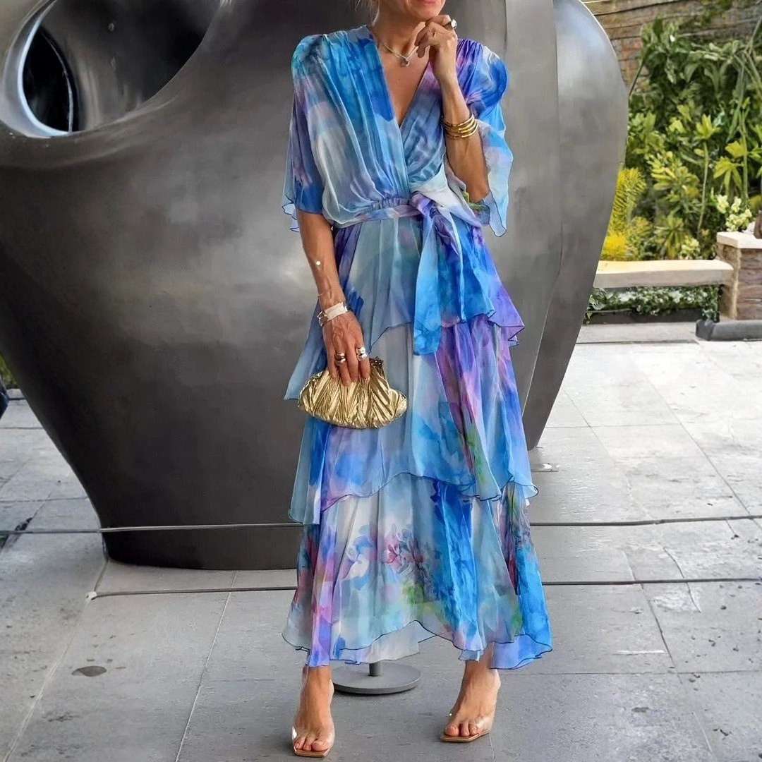 Cassia – Elegantes Chiffon-Kleid