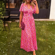 Élina – Lange fließende Blumenkleid