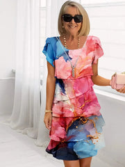 Adèle – Elegantes, fließendes Kleid mit Rüschen